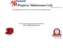 Tablet Screenshot of mmpropertymaintenance.co.uk